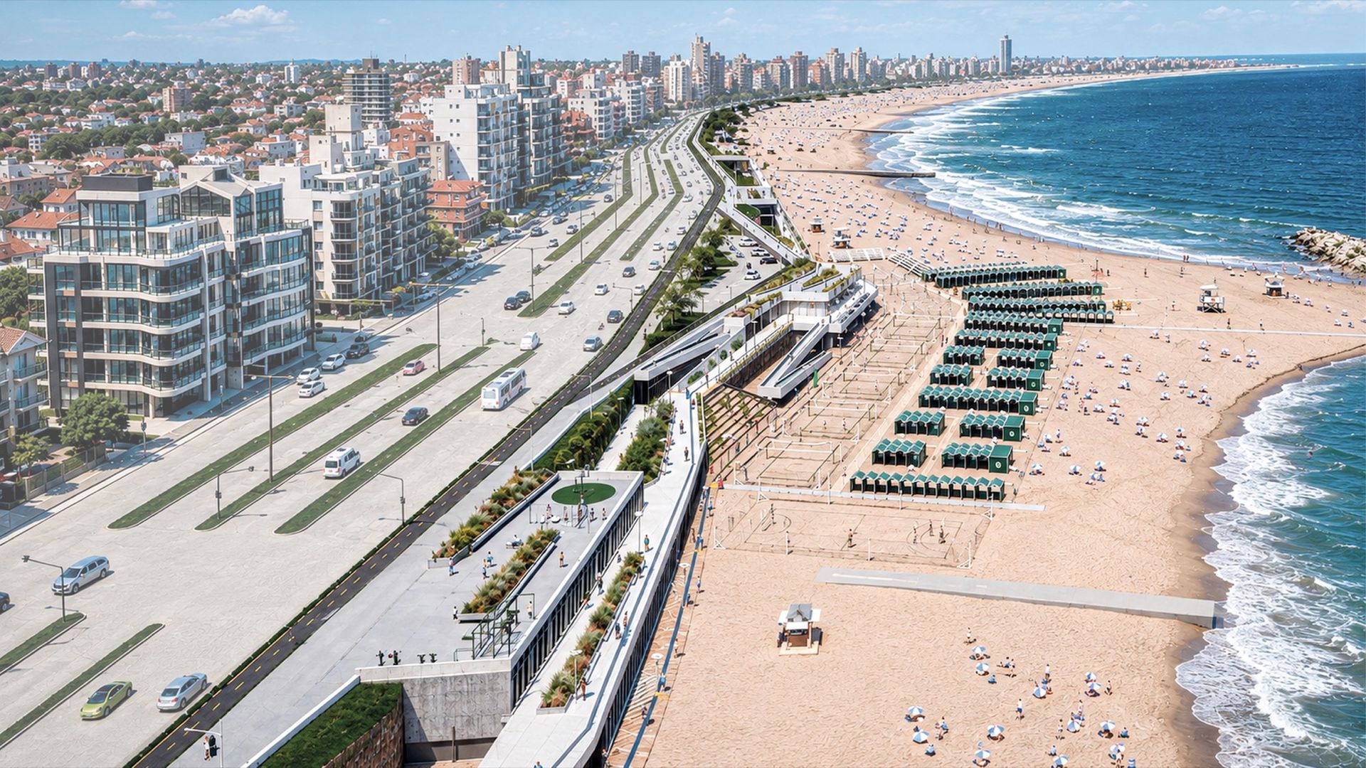 Playa Deportiva Once Unidos · Espacio público · Deporte · U.T.F. Playa Acevedo · Mar del Plata, Argentina — imagen 1 de 14