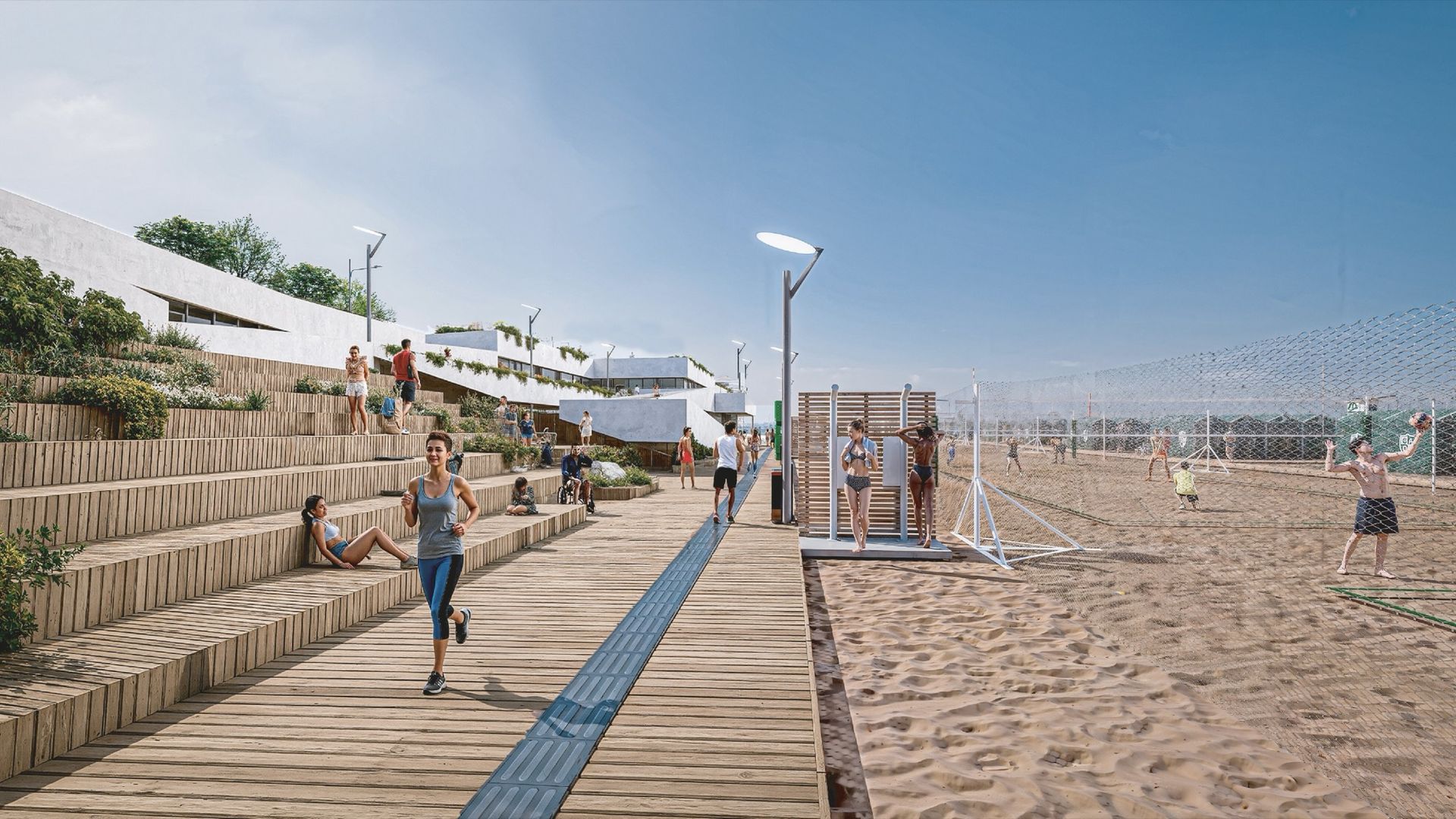 Playa Deportiva Once Unidos · Espacio público · Deporte · U.T.F. Playa Acevedo · Mar del Plata, Argentina — imagen 8 de 14